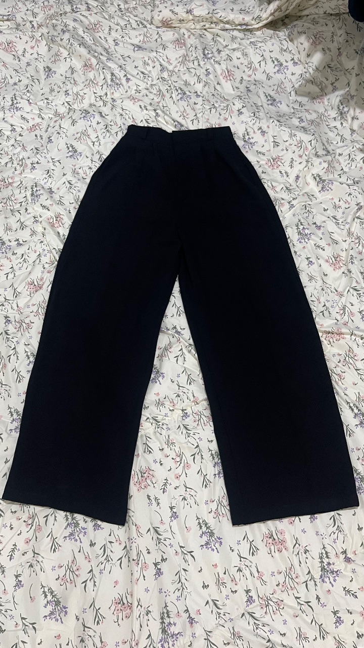 celana bahan hitam