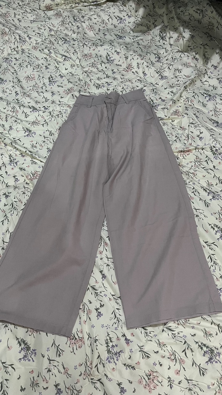 celana bahan abu